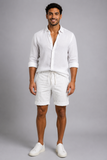BERMUDA UOMO MISTO LINO RIGHE COULISSE MARCA X-CAPE ART. TAP 3