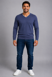MAGLIA UOMO SCOLLO A V PROFILATO PURO COTONE MARCA CONSENSO ART. 5021118