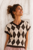 GILET DONNA GRIFFAI AMPIO ROMBI EFFETTO PELO SPACCHI ART. 7021