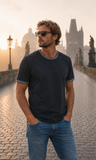 T-SHIRT UOMO BUGATTI PARICOLLO BORDI IN CONTRASTO ART. 8350 75091