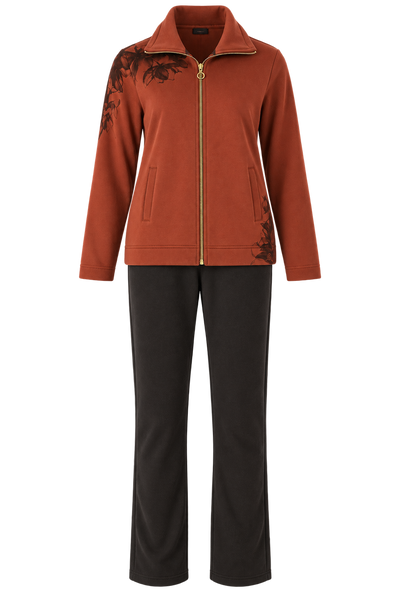 TUTA DONNA CAMPAGNOLO FELPA FULL ZIP PANTALONE TASCHE FELPATA ART.8Q76584