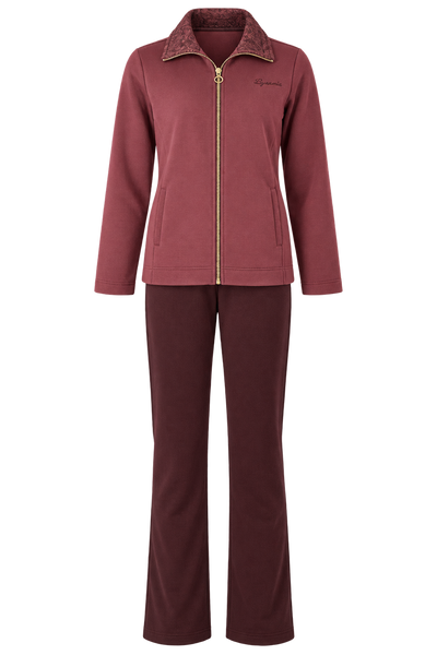 TUTA DONNA CAMPAGNOLO FELPA FULL ZIP TASCHE PANTALONE ELASTICO TASCHE FELPATA ART. 8Q76587