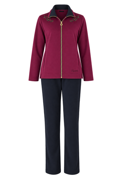 TUTA DONNA CAMPAGNOLO FELPA FULL ZIP PANTALONE JERSEY PESANTE ART. 8E76565