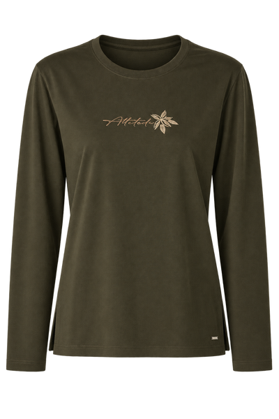 MAGLIA DONNA CAMPAGNOLO MANICA LUNGA GIROCOLLO STAMPA SPACCHI JERSEY COTONE ART.2K9646