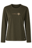 MAGLIA DONNA CAMPAGNOLO MANICA LUNGA GIROCOLLO STAMPA SPACCHI JERSEY COTONE ART.2K9646