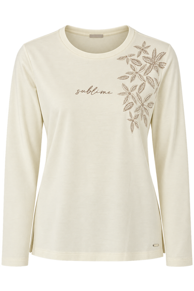 MAGLIA DONNA CAMPAGNOLO MANICA LUNGA GIROCOLLO STAMPA SPACCHI JERSEY COTONE ART.2K9646