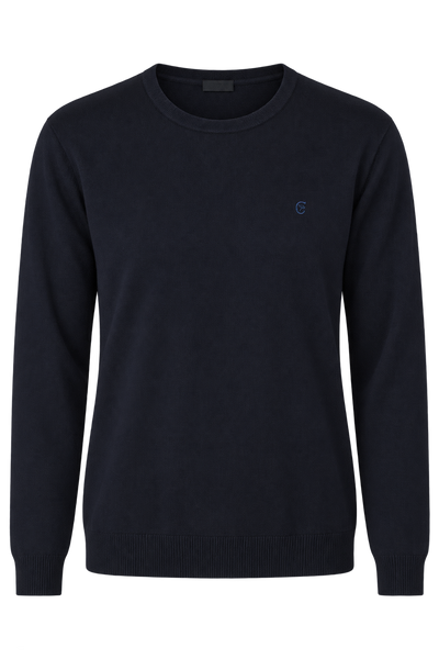 MAGLIONE UOMO COVERI TAGLIE OVER GIROCOLLO BASICO LOGO VISCOSA ART. OTR1765