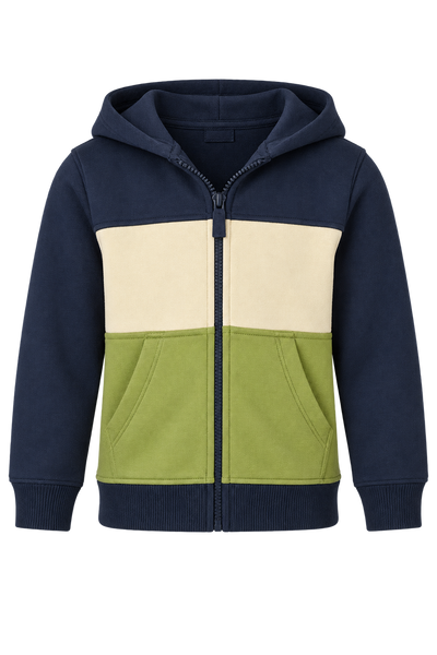 FELPA NEONATO ZIPPY CAPPUCCIO FELPATA  FULL ZIP TASCHE ART. ZBBAP0201-26012