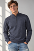 MAGLIONE UOMO IL GRANCHIO LUPETTO MEZZA ZIP LANA LOGO ART. GRT1047