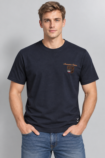 T-SHIRT UOMO SAI AMBROSINI GIROCOLLO LOGO MANICA CORTA COTONE ART. ARI6TS011568U