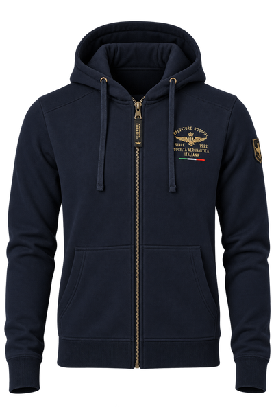 FELPA UOMO SAI AMBROSINI FELPATA CAPPUCCIO FULL ZIP TASCHE ART. ARI6FP011496U