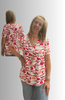 MAGLIA DONNA GAIA B FANTASIA MANICA CORTA SCOLLOA V  VISCOSA ART. 147
