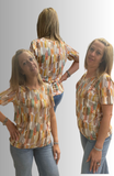 T-SHIRT DONNA  GIROCOLLO MANICA CORTA FANTASIA TRASPIRANTE GAIA B ART 601/04