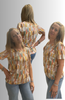 T-SHIRT DONNA  GIROCOLLO MANICA CORTA FANTASIA TRASPIRANTE GAIA B ART 601/04