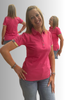 POLO DONNA VIRGINIA BLU MANICA CORTA PIQUET ELASTICIZZATO ART. PEONIA-06