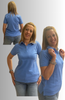 POLO DONNA VIRGINIA BLU MANICA CORTA PIQUET ELASTICIZZATO ART. CROWN-06