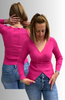 MAGLIONE DONNA  EFFETTO CROCIATO  VISCOSA  MODERNO GRIFFAI ART. DGP6235