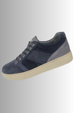 SCARPA UOMO RAGAZZO SNEAKERS PELLE SCAMOSCIATA STRINGHE NERO GIARDINI ART.E001563U