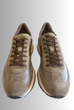 Scarpe Nero Giardini B.A.G. sneaker in pelle e camoscio lacci gomma sportiva art I50090U