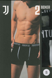 2 BOXER BIPACK UOMO INTIMO SQUADRA CALCIO JUVENTUS HERMET