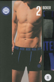 2 BOXER BIPACK BICOLOR UOMO INTIMO SQUADRA CALCIO INTER HERMET