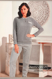 PIGIAMA DONNA NOTTINGHAM JACQUARD SERAFINO POLSINI ART. NPA316-CP