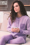 PIGIAMA DONNA ENRICO COVERI PUNTO MILANO SERAFINO TASCHINO POLSINI ART. EP6257