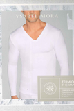MAGLIA INTIMA UOMO YSABEL MORA SCOLLO V MANICA LUNGA TERMICA  ART.70101