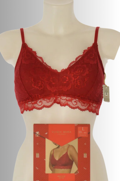 REGGISENO DONNA RAGAZZA BRALETTE PIZZO CONFEZIONE NATALIZIA REGALO MARCA YSABEL MORA ART. 10701