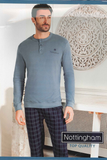 PIGIAMA UOMO NOTTINGHAM SERAFINO POLSINI COTONE INTERLOCK ART. NPA086-VE