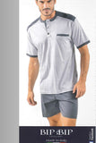 PIGIAMA UOMO RAGAZZO COTONE CORTO ESTATE RIGHE MARCA BIP BIP ART.4193