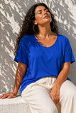 T-SHIRT DONNA RAGAZZA TAGLIE COMODE VISCOSA MANICA CORTA MARCA GAIA B. ART. 498