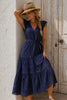 ABITO DONNA GRIFFAI SCOLLO A V MANICHE CORTE LUNGO BALZA PIZZO SANGALLO COTONE ART. DGP8007