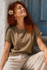 T-SHIRT DONNA GRIFFAI MANICA CORTA GIROCOLLO FILO SCOZIA ART. DGP7804
