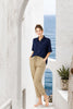 PANTALONE DONNA RAGNO ELASTICO TASCHE JOGGER RISVOLTO ART.DH15PU