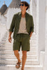 BERMUDA UOMO HENRY BARROWS CARGO ELASTICO COULISSE POPELINE COTONE ART. SB0200