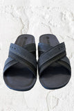 CIABATTA INBLU UOMO IN ECOPELLE SOTTOPIEDE IN PELLE TRASPIRANTE ART VT000014