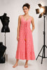 ABITO DONNA LOSAN LUNGO FANTASIA  SPALLINE BALZA SVASATO COTONE ART. LWMAP0401-25031