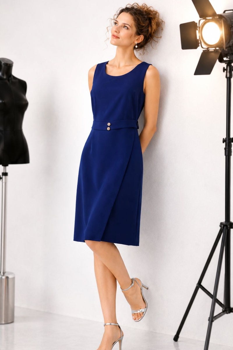 ABITO DONNA GABRIELLA ZIP SMANICATO SPACCO ELEGANTE ART.ILARY