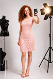 ABITO DONNA TRISLINE ART. AB10210 PIZZO E FODERA  IN MAGLINA