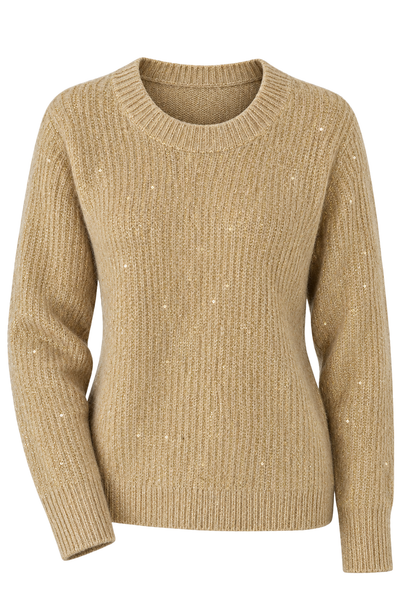 MAGLIONE DONNA  SEASONS OF GRACE GIROCOLLO COSTA INGLESE LUREX ART. 338