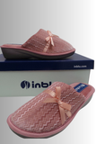 CIABATTE PANTOFOLE CALDE MORBIDE FIOCCO SUOLA ANTISCIVOLO MARCA INBLU ART.DC22
