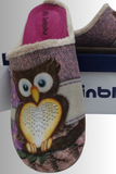 PANTOFOLE CIABATTE COMODE CALDE FANTASIA GUFO MARCA INBLU ART.GF13