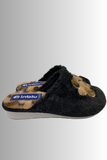 PANTOFOLA CIABATTA DONNA RAGAZZA ECOPELLICCIA ZAMPA CANE MARCA INBLU ART. LB104