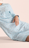 CAMICIA DA NOTTE DONNA INFIORE INTERLOCK COTONE TASCHINO FANTASIA ART. DRB633002