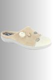 PANTOFOLA CIABATTA ORSETTO MORBIDA CALDA COMODA EC86 INBLU