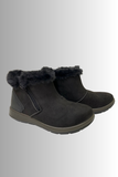 SCARPA SCARPONCINO DONNA ECOPELLICCIA IMBOTTITO ZIP MARCA INBLU ART. WG61