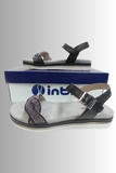 SANDALO DONNA RAGAZZA COMODO FIBBIA BORCHIE INBLU ART.SA30