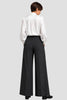 PANTALONE DONNA GRIFFAI PALAZZO RIGATO ELASTICO TASCHE ART. DGF7466