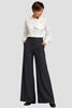 PANTALONE DONNA GRIFFAI PALAZZO RIGATO ELASTICO TASCHE ART. DGF7466